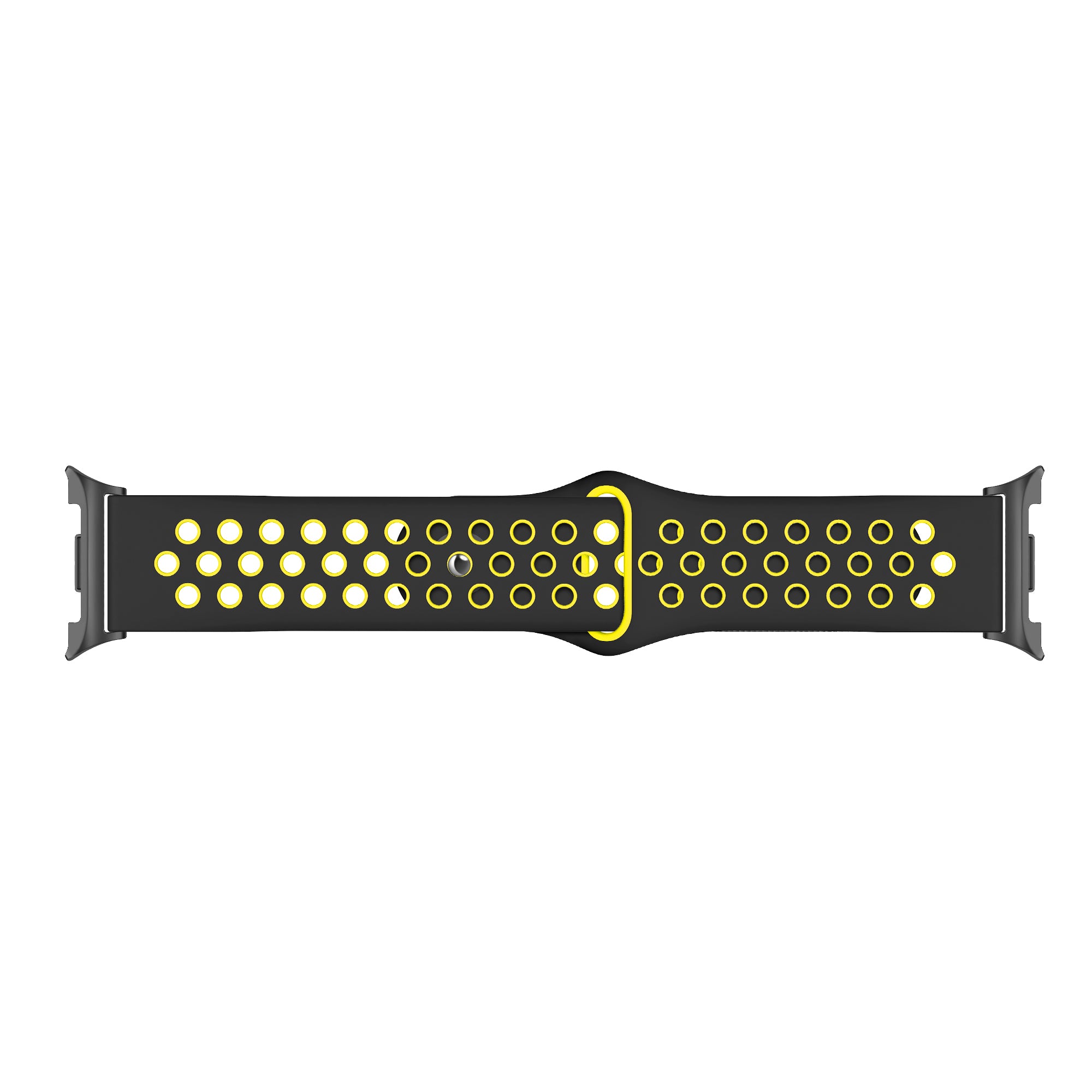 Samsung Galaxy Watch 9 - 40mm sport bandje (zwart/geel)