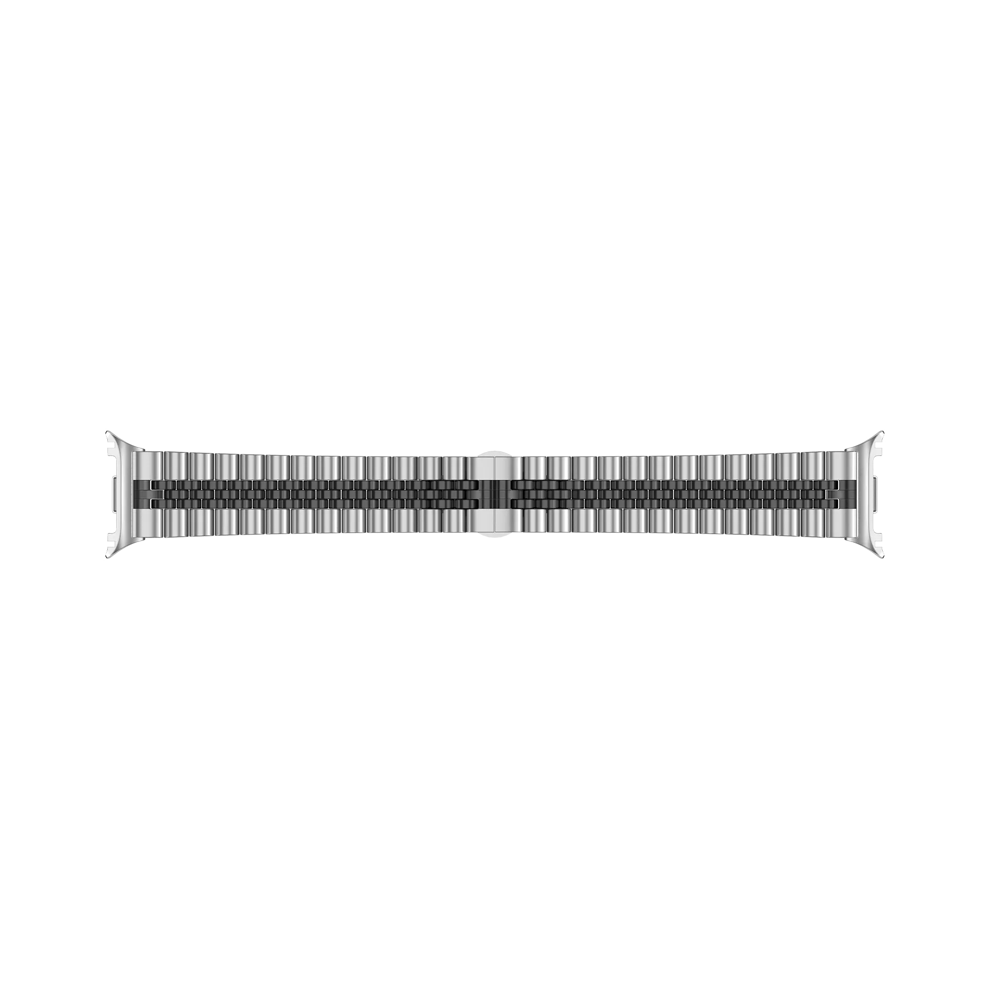 Samsung Galaxy Watch 8 - 40mm Jubilee stalen band (zilver/zwart)