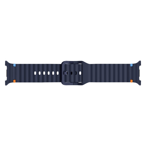 Samsung Galaxy Watch 8 - 40mm Wave Silicone Strap (Dark Blue)