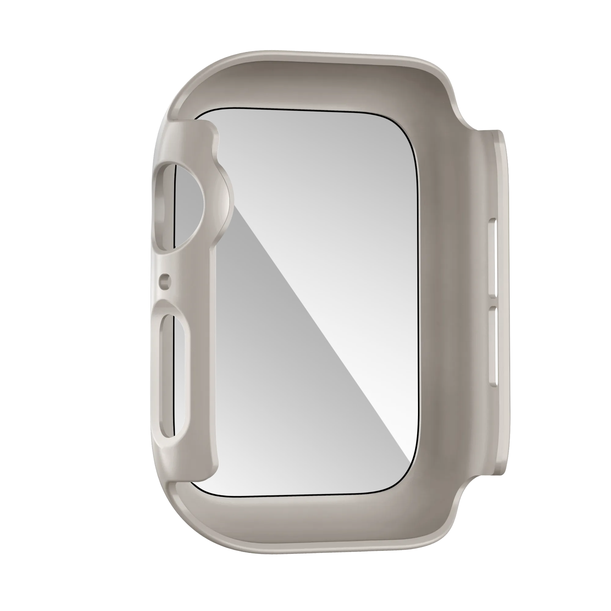 Bandz Apple Watch 10 & 11 - 46mm PC hoesje met glas (titanium)