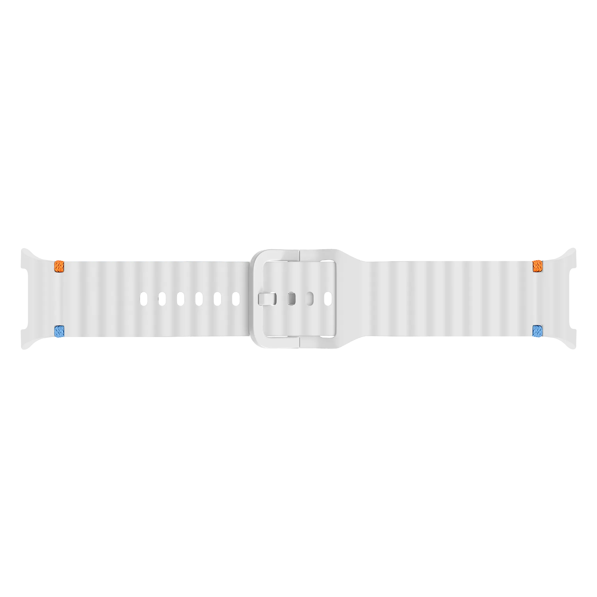 Samsung Galaxy Watch 8 - 40mm Wave Silicone Strap (White)