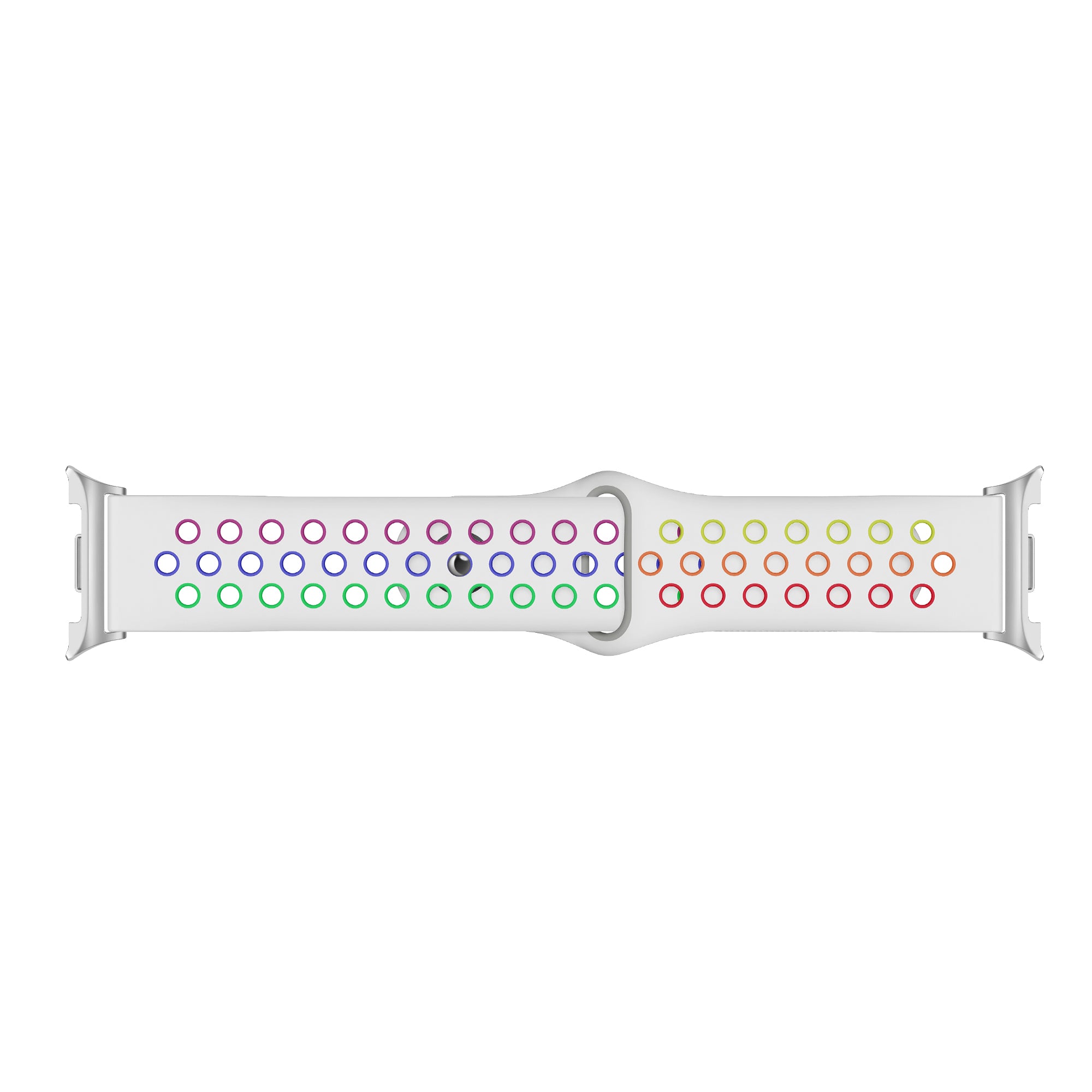 Samsung Galaxy Watch 9 - 40mm sport bandje (wit/kleurrijk)