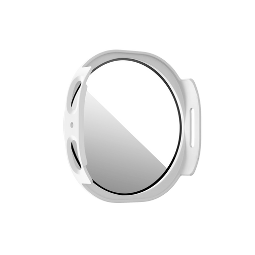 Bandz Samsung Galaxy Watch 8 - 44mm PC hoesje met glas (wit)