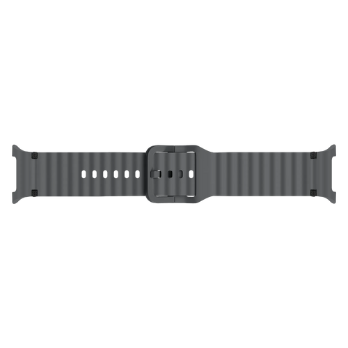 Samsung Galaxy Watch 8 - 40mm Wave Silicone Strap (Dark Grey)