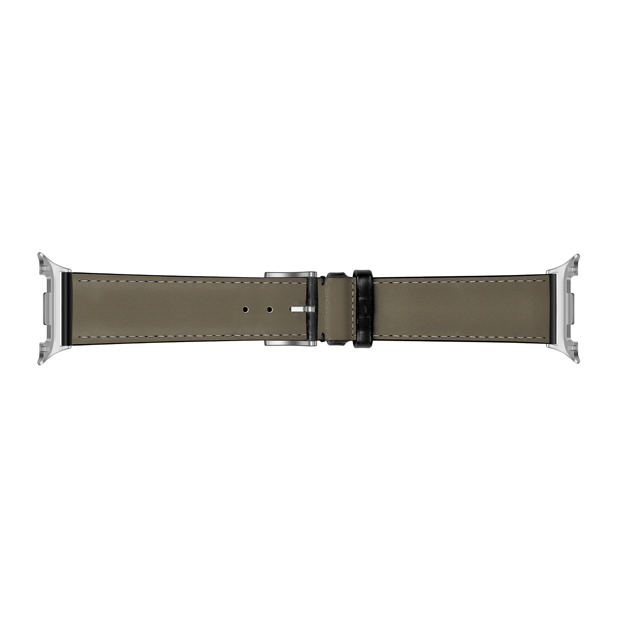 Samsung Galaxy Watch 9 - 44mm leather crocodile grain band (zwart)
