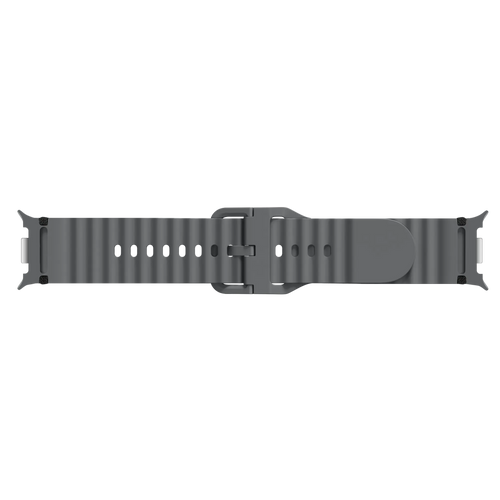 Samsung Galaxy Watch 8 Classic wave siliconen bandje (donkergrijs)