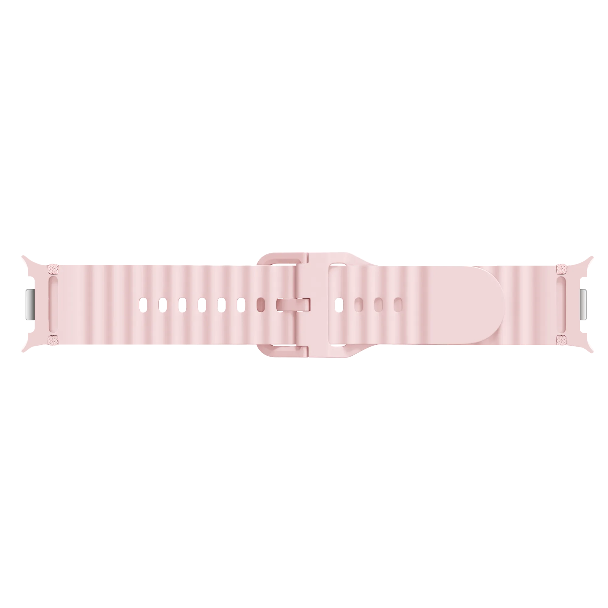 Samsung Galaxy Watch 8 - 44mm wave siliconen bandje (roze)