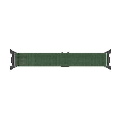 Samsung Galaxy Watch 9 - 44mm Alpine nylon bandje (legergroen)