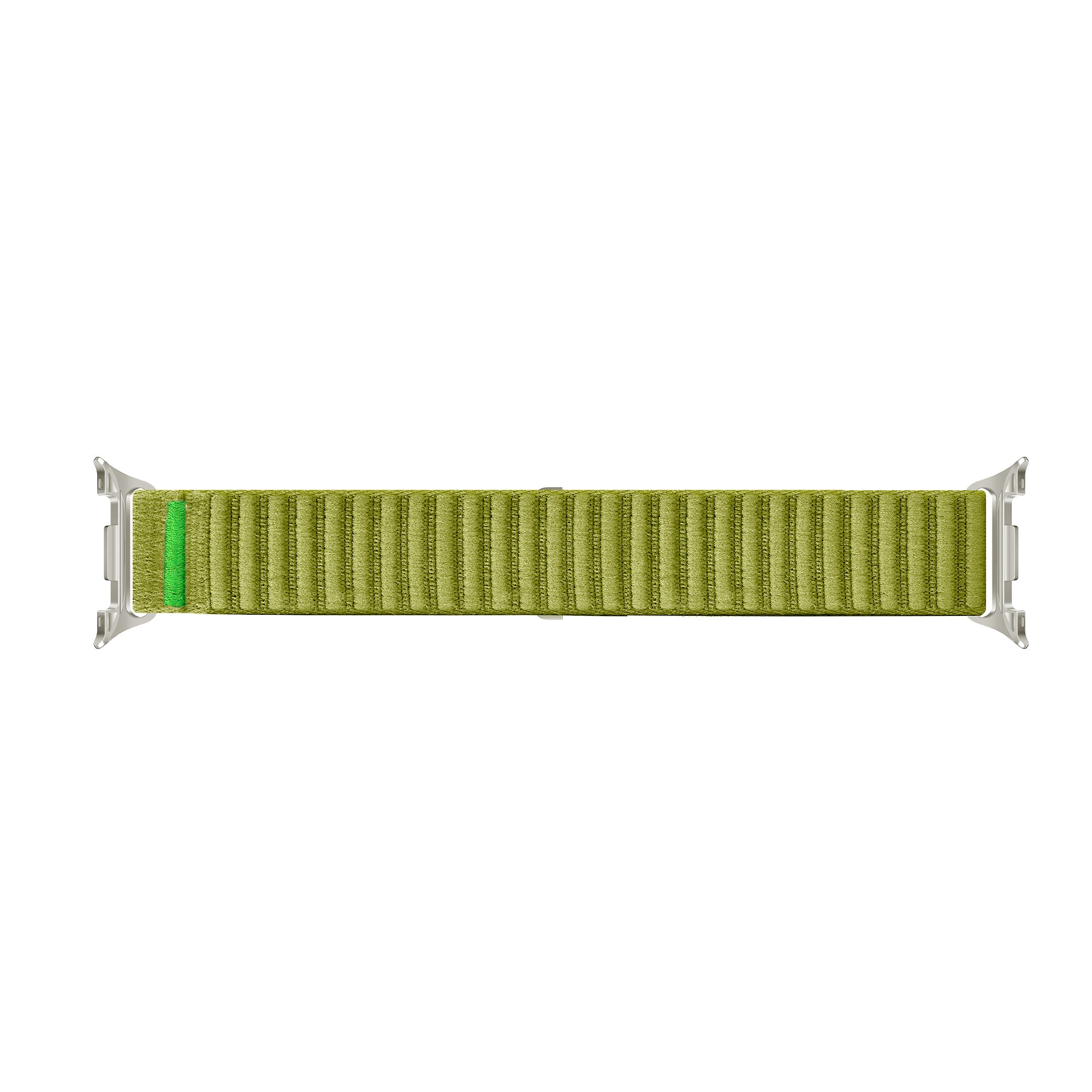  Samsung Galaxy Watch 8 - 44mm wave nylon bandje (veld groen)