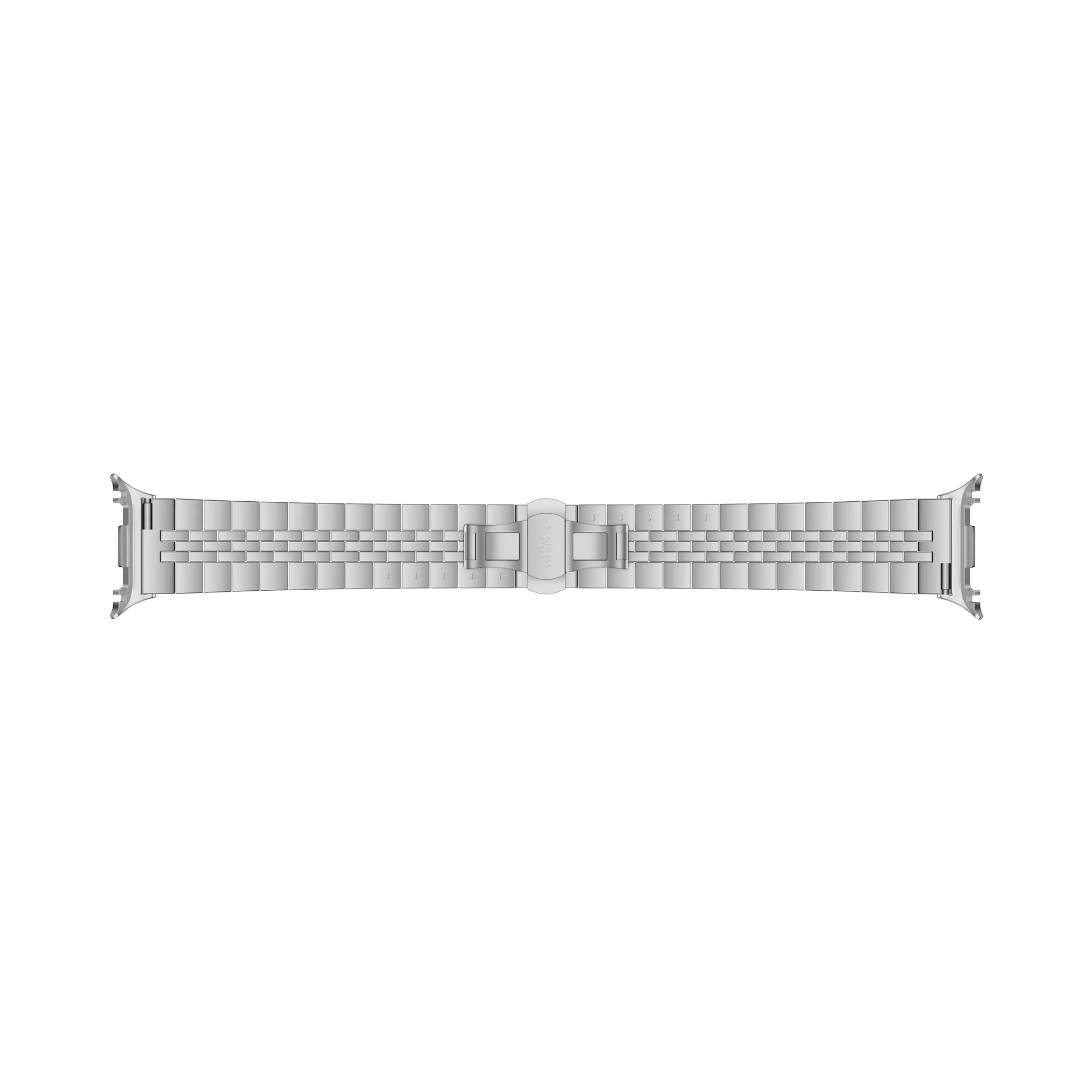 Samsung Galaxy Watch 8 - 40mm Jubilee stalen band (zilver/zwart)