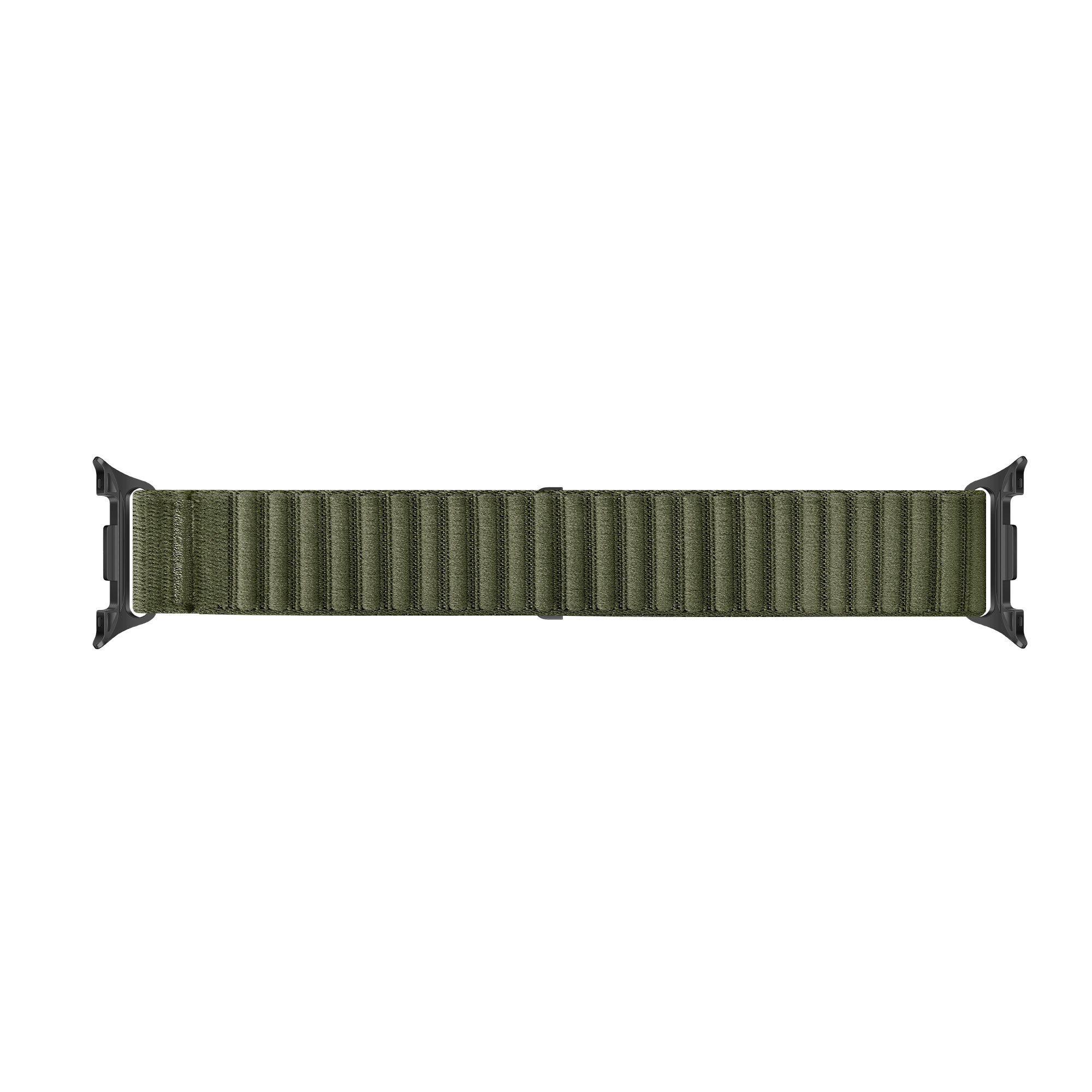 Samsung Galaxy Watch 8 - 44mm Wave Nylon Strap (Dark Green)