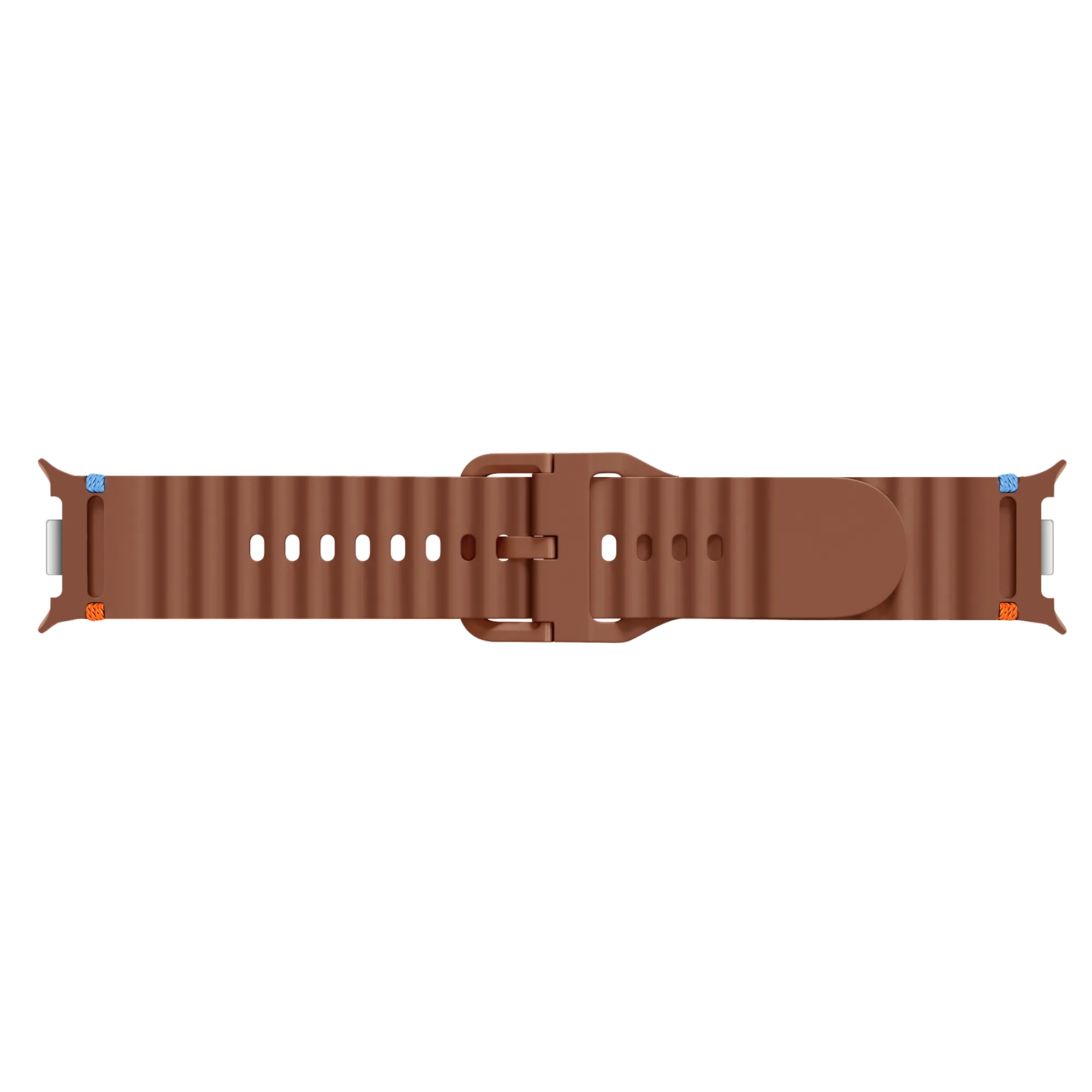 Samsung Galaxy Watch 8 - 40mm Wave Silicone Strap (Brown)