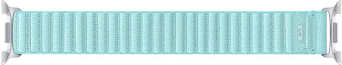 Nylon Fabric Strap, mint, laid flat, joined, direct top view