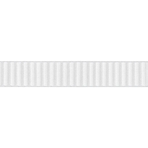 Nylon Fabric Strap, white, laid flat, joined, direct top view