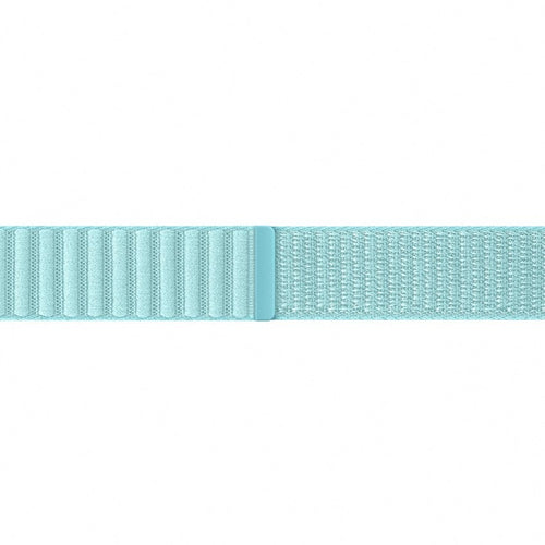 Nylon Fabric Strap, mint, laid flat, joined, direct top view