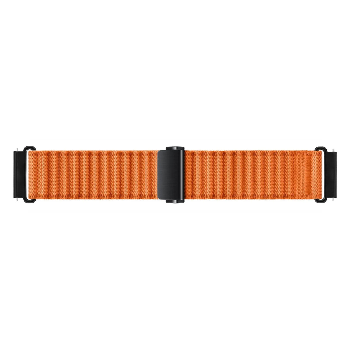 Outdoor Nylon Strap, orange, laid flat, joined, direct top view