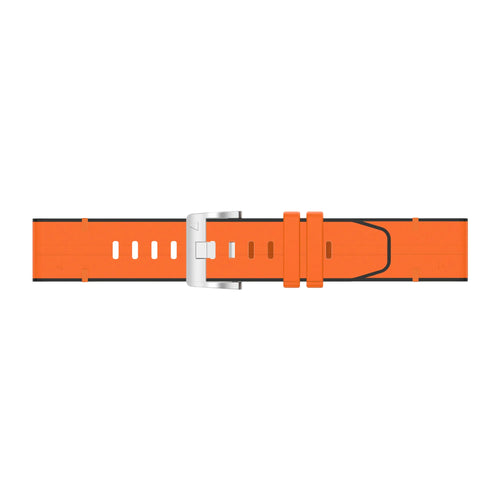 Garmin Forerunner 965 Leather Hybrid Strap (Orange)