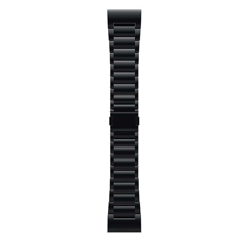 Magnetic Titanium Strap, black, laid flat, joined, direct top view