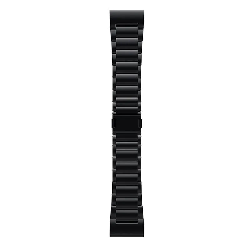 Magnetic Titanium Strap, black, laid flat, joined, direct top view