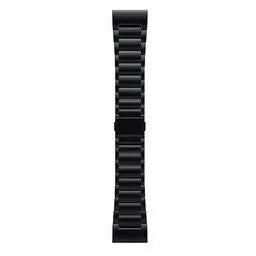 Magnetic Titanium Strap, black, laid flat, joined, direct top view