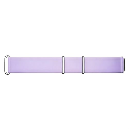 Silicone Strap, violet, laid flat, joined, direct top view