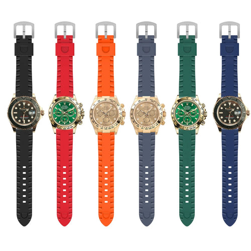 TicWatch Pro 5 Enduro wave siliconen bandje (donkerblauw)