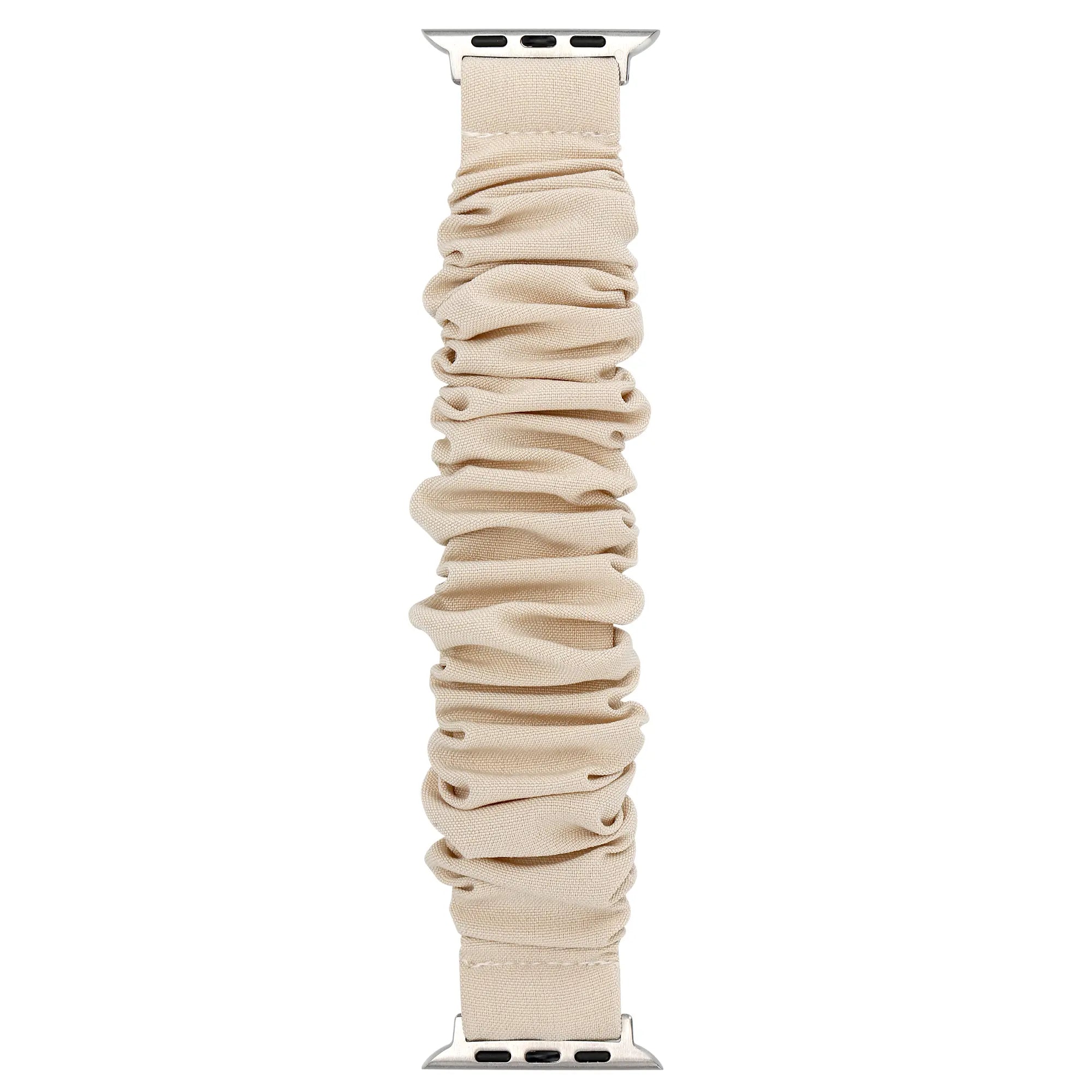 Apple Watch scrunchie bandje (sterrenlicht)