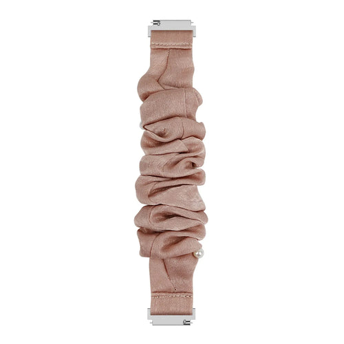 Xiaomi Amazfit GTS scrunchie bandje (beige met parels)