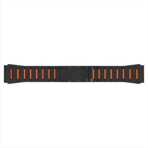 Huawei Watch GT 'One Push' Steel Hybrid Strap (Black/Orange)