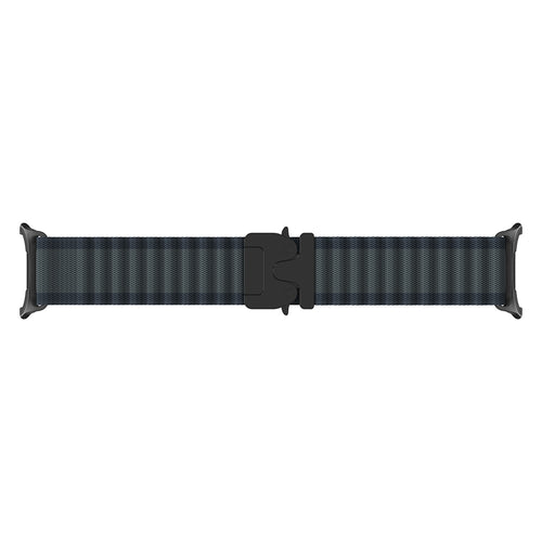 Samsung Galaxy Watch 9 - 40mm outdoor nylon band met P-buckle (zwart met zwart)