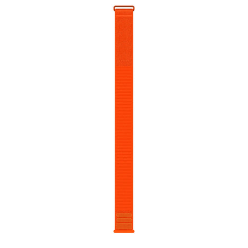 Nylon Strap 'Classic', orange, laid flat, joined, direct top view