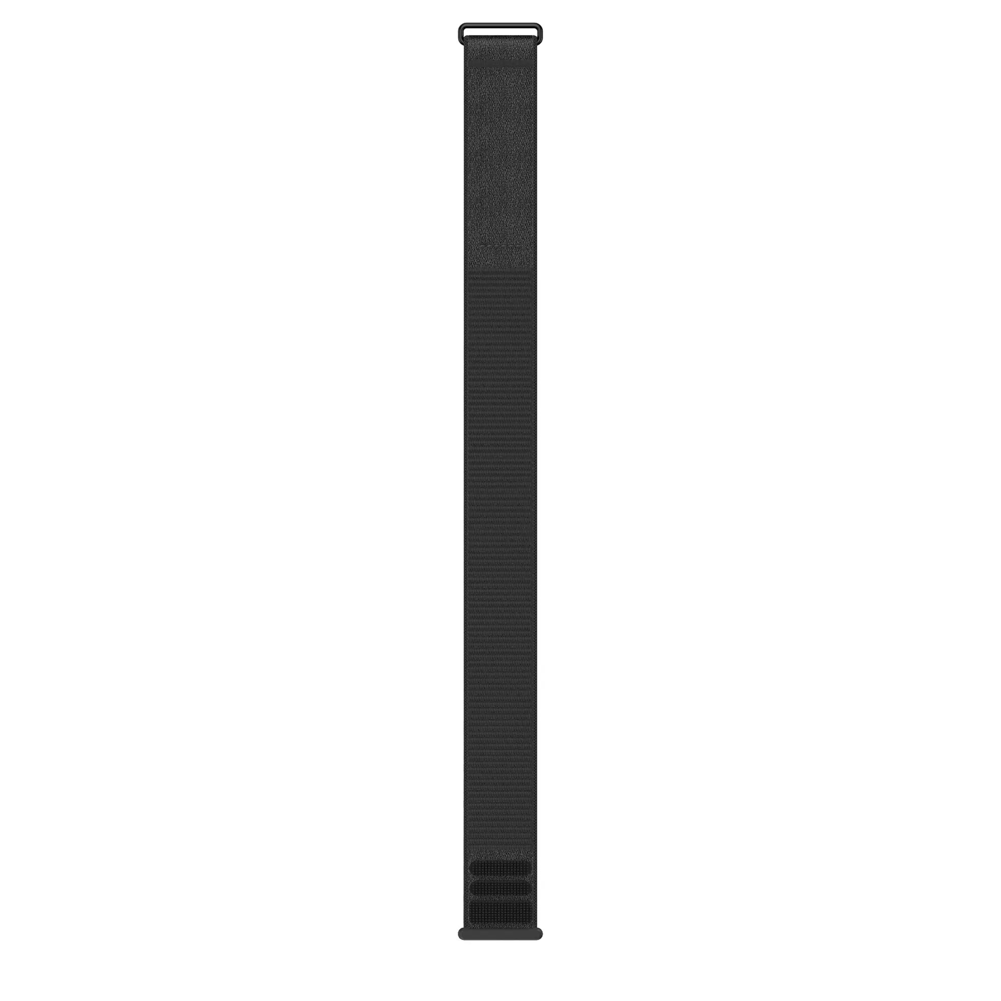 Nylon Strap 'Classic', rock black, laid flat, joined, direct top view
