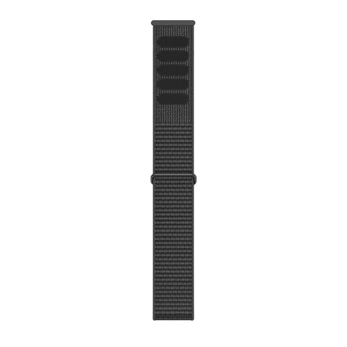 Nylon Strap 'Classic', black, laid flat, joined, direct top view