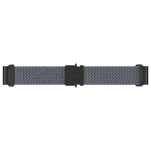 Garmin Fenix E Braided Strap P-Buckle (Dark Grey with Black)