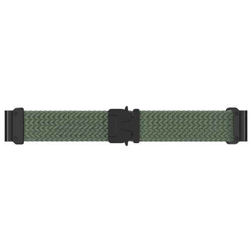 Garmin Forerunner 955 Braided Strap P-Buckle (Green with Black)