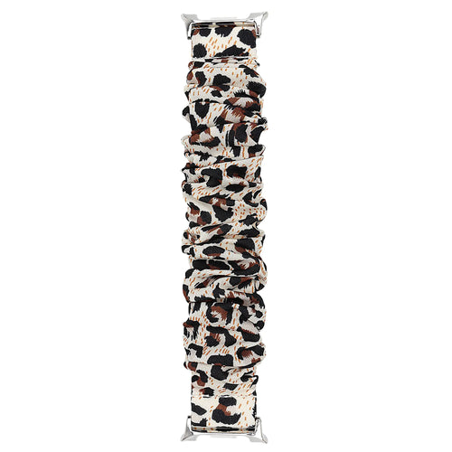 Samsung Galaxy Watch 9 - 40mm scrunchie bandje (luipaard)
