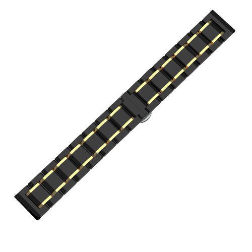 Samsung Galaxy Watch 5 - 44mm Ceramic Link Strap (Black/Gold)