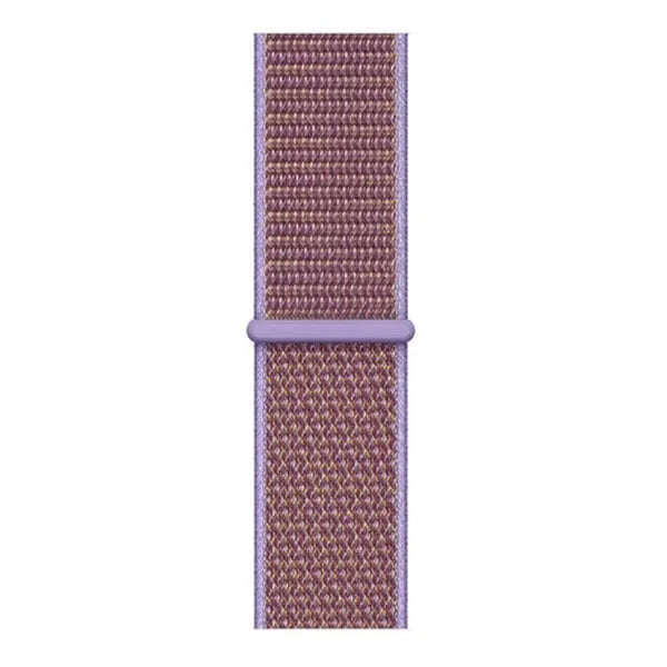 Nylon Strap, lilac, laid flat, joined, direct top view