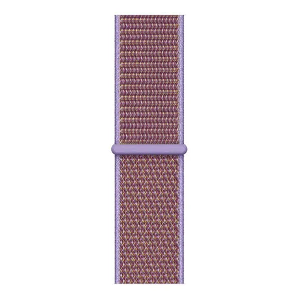 Nylon Strap, lilac, laid flat, joined, direct top view