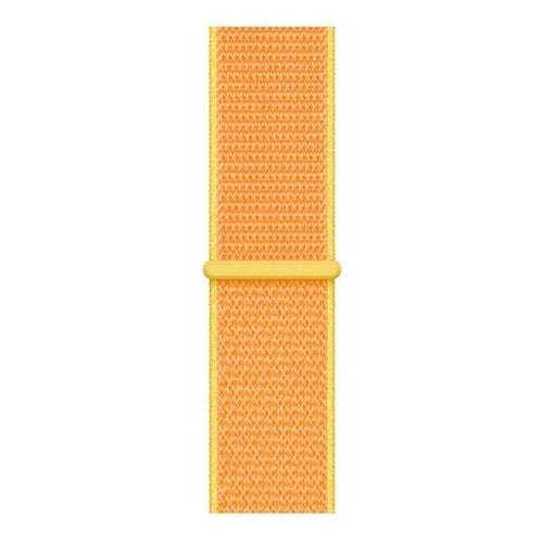 Nylon Strap, light yellow, laid flat, joined, direct top view