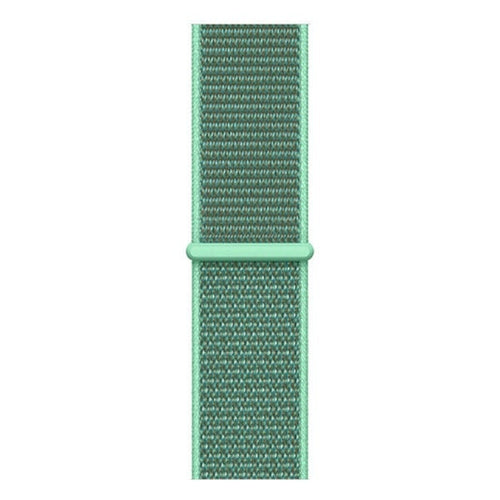 Nylon Strap, mint, laid flat, joined, direct top view
