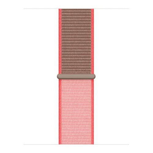 Nylon Strap, neon pink, laid flat, joined, direct top view