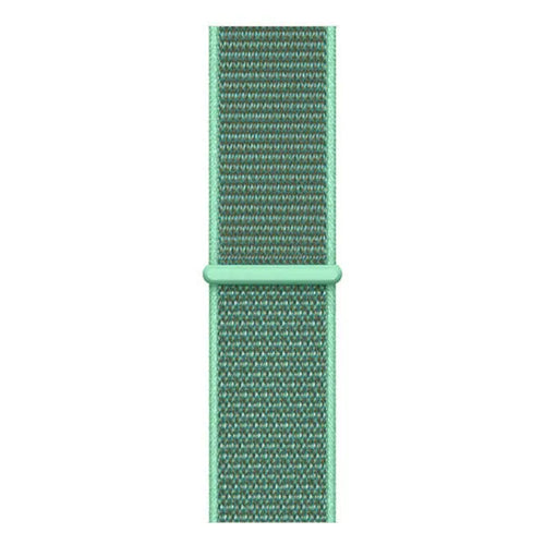 Nylon Strap, mint, laid flat, joined, direct top view