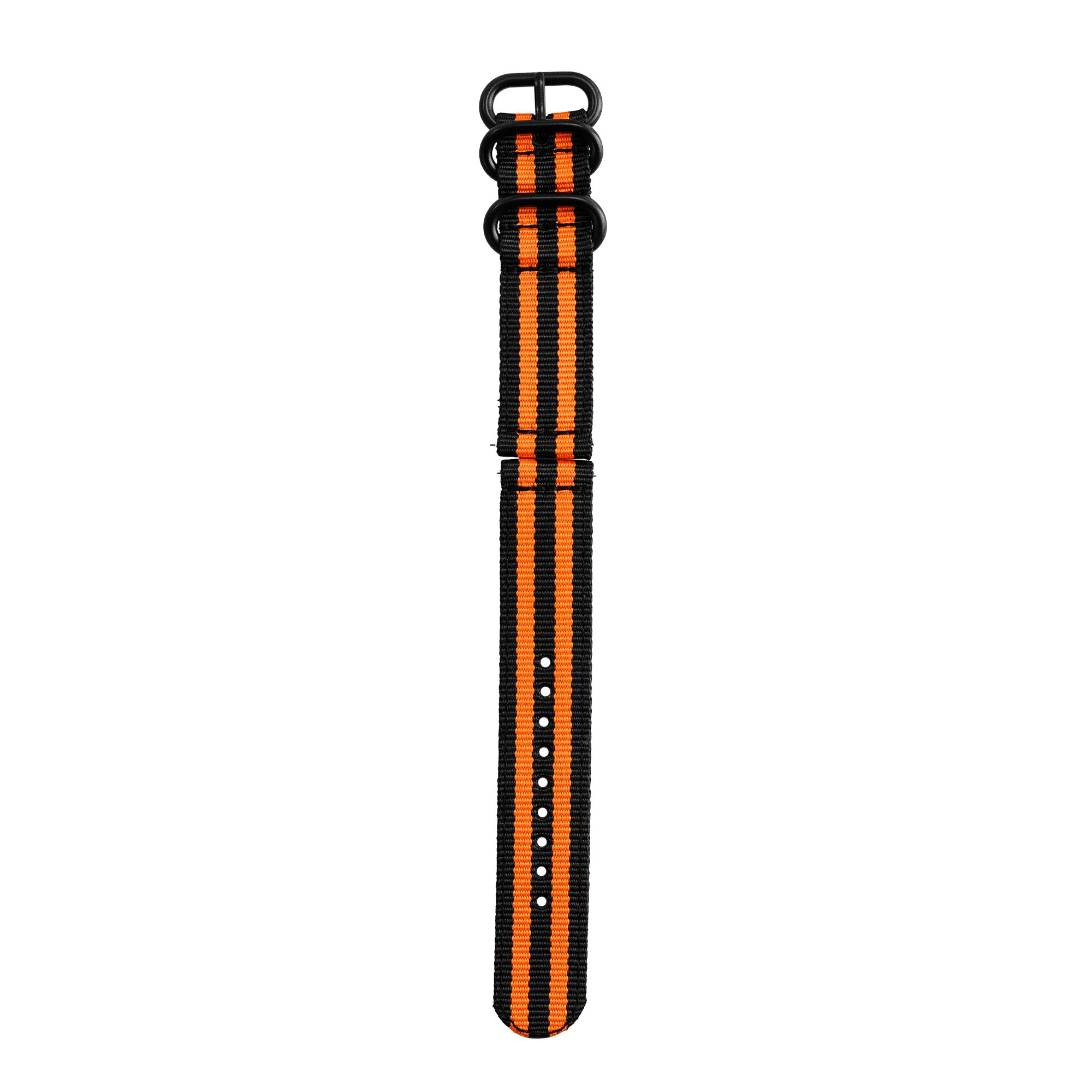 Huawei Watch GT 2 Pro nylon gesp band (zwart/oranje)