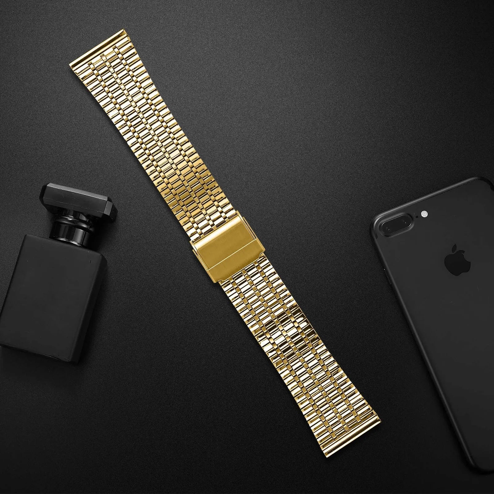 Amazfit Active 2 roestvrij stalen band (goud)
