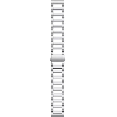 Coros Pace 2 stalen band (zilver/wit)