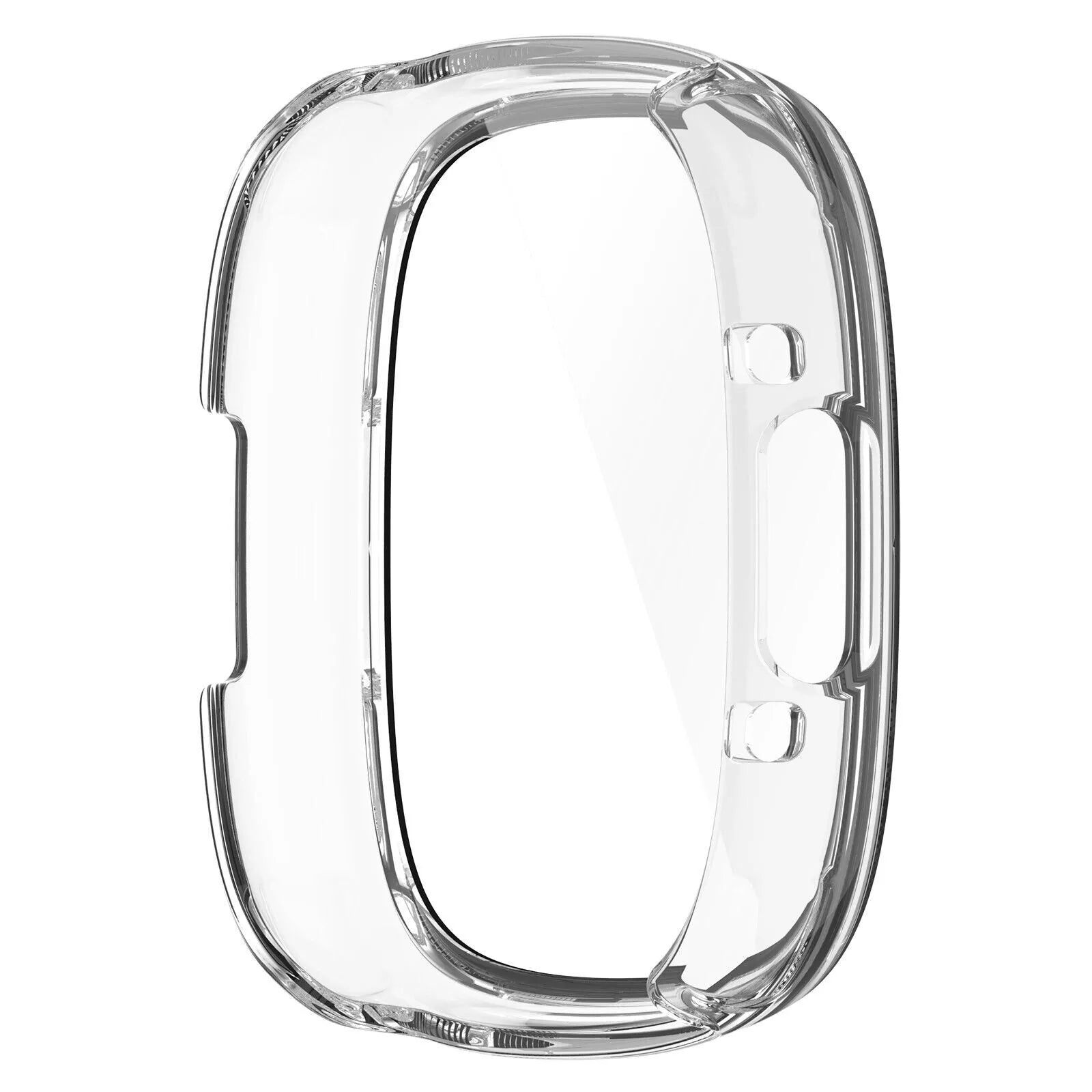 Fitbit Versa 4 / Sense 2 hard case met glas (transparant)