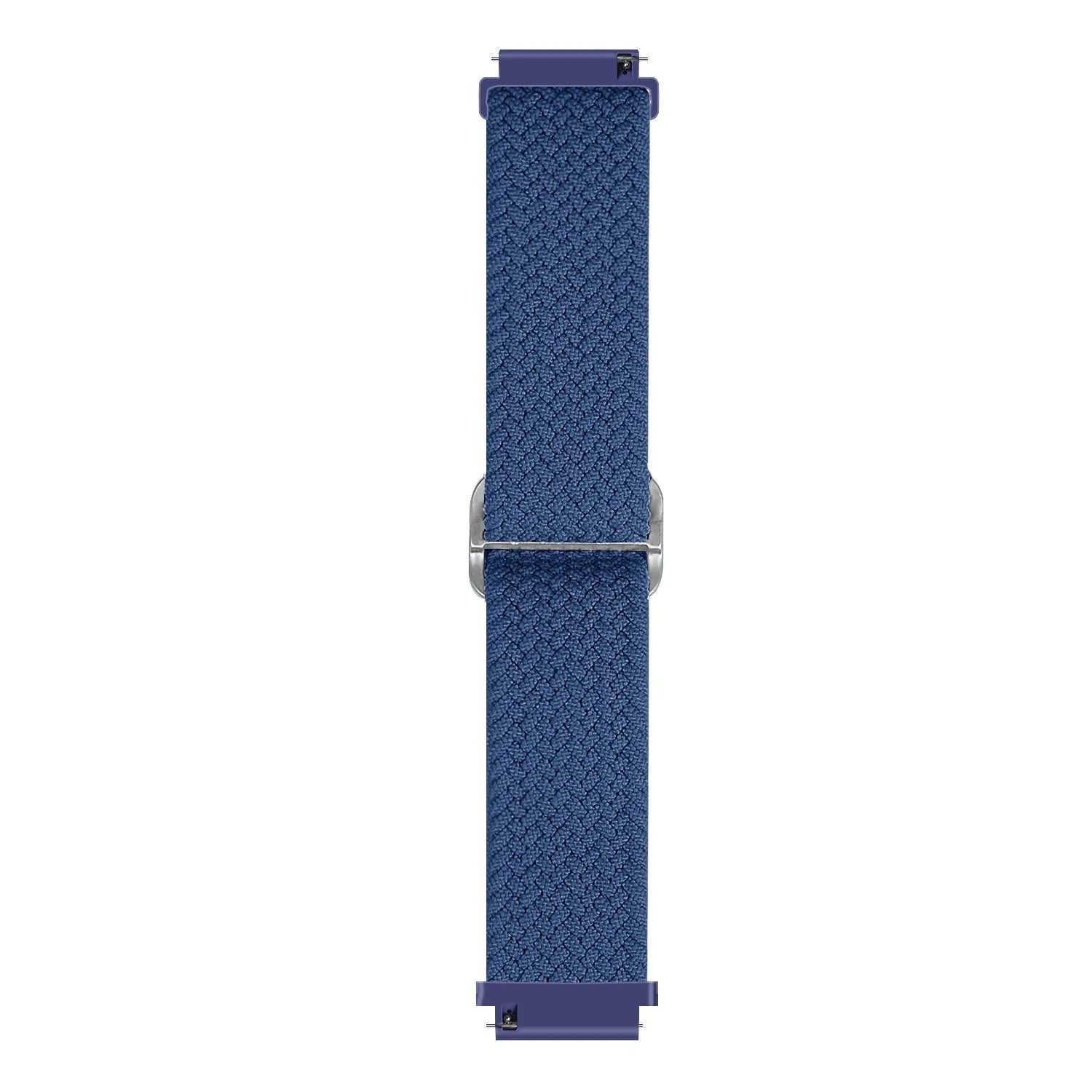 Nylon Adjustable Braided Strap, blue, laid flat, joined, direct top view