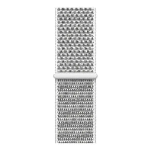 Nylon Strap, grey, laid flat, joined, direct top view