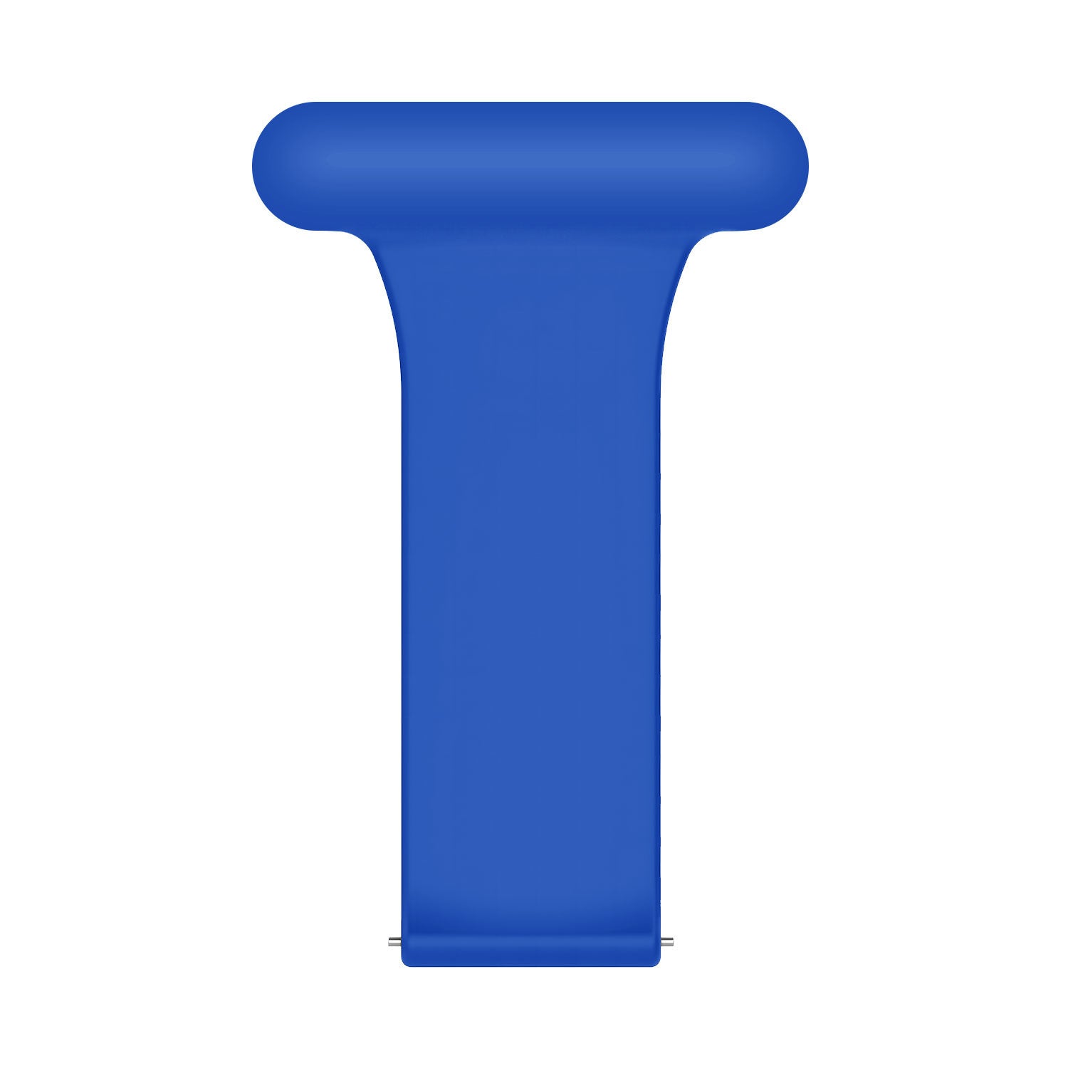 Silicone Nurse Fob, laid flat, separate parts, top and underside view
